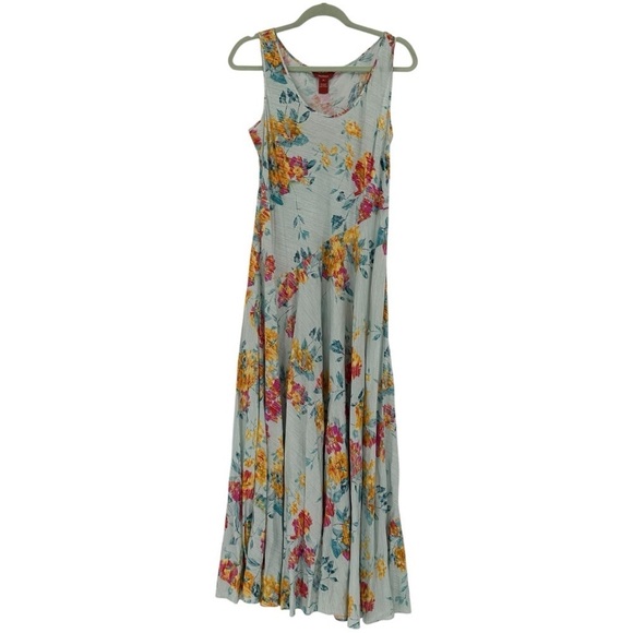 Sundance Maxi Dress Neroli Blue Floral Sundress Boho Summer Beach Size M - Picture 1 of 4